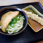 はすい亭 - かけそのまま+お揚げとちくわ天