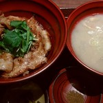 麹蔵 - 豚丼と豚汁