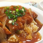 ラーメン厨房 シルクロード - あんかけさっぱりカツ飯 800円