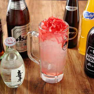 Perfect compatibility with food ◎A refreshing and refreshing red ginger sour!