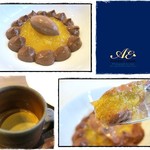 エマーブル - デザート
      チョコレートと柑橘のジュレ
      チョコレートのムースとアイスクリーム