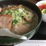 よしの屋 - 野菜チャーシュー麺 塩 1100円