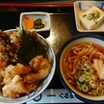 くるまや - 小エビと野菜の天丼ランチ(税込890円)