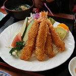 ざぼんラーメン  - エビフライ定食