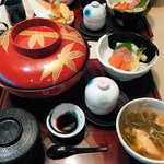 わきみず亭 - あら煮御膳（1000円）大きなお椀ですね。