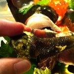 炭火焼　海輪亭 - カメノテですが、、どうやって頂くかといいますと、、