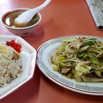 末広亭 皆生店 - 野菜炒め・焼きめしセット