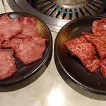 焼肉ハウスさんちく - 上タンと上ロース