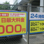 ラーメン二郎 - 周辺のコインパーキングの例