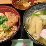おぎ野 - 志の田うどんとカツ丼。