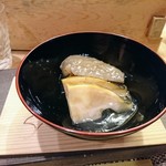 すし処 みや古分店 - 蒸し鮑