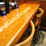 大勝軒 - カウンター席は僅か。３か４席のみ。