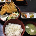 かんのや - アジフライ定食