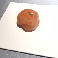 レスピラシオン - 甘エビのジュレのかかったマリネ 焼いたエビの殻のパウダーが中に入っていて香ばしかった！