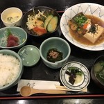 鮮菜家 - ヒラスの揚げびたし＝９８０円