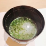 鮨 竜介 - 2018.4.  生海苔の味噌汁