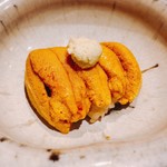 鮨 竜介 - 2018.4.  紫海胆の小丼