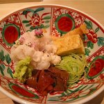 くろぎ - 天草産鱧の叩き 胡瓜  梅肉