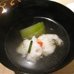くろぎ - 天草産ぼたん鱧椀 冬瓜