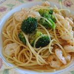 のんびりや食堂 - Ａコースランチ1,680円(小海老とブロッコリーの白ワイン風味)