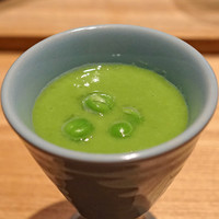 恵比寿 米ル - うすい豆の茶碗蒸し