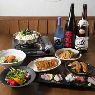 【貴月大満足コース】餃子食べ放題付に変更可能な人気コース