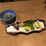 鯛めし楼 - つぶ貝、魚卵、枝豆他お通し