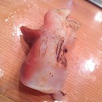 三扇 - ﾎｯｷ貝（炙り+塩+ﾚﾓﾝで）