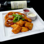 Fish & Onion Fries ~ Bravas Sauce ~