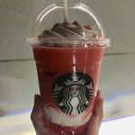 STARBUCKS COFFEE - ストロベリーフラペチーノ
                        外出て撮ってみたけど、よりホラー感が…