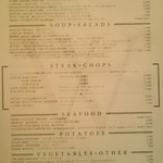 ウルフギャング・ステーキハウス - メニュー