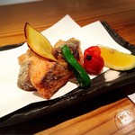 魚河岸 宮武 - かんぱち竜田揚げ