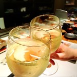 魚河岸 宮武 - 〆は白ワインで(*θ∀θ)ﾉ