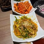 肉と日本酒 - キムチ＆ちゃぷちぇ