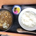 きそばごとう - カレー南蛮そばと半ライス