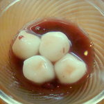 アメリカ屋 - サラダバーのデザート（白玉だんご）