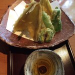 橅の杜 - 蕎麦膳の天ぷら