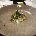 食堂セゾンドール - ◆対馬・穴子ロースト　豆　パンのクリーム