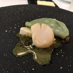 食堂セゾンドール - 中には帆立が。