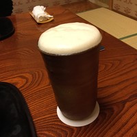 国登録文化財 二木屋 - 二木屋　乾杯はビール　Happy Birthday俺！