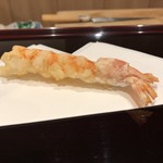 天ぷら たけうち - 天然車海老（唐津）