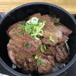 Takumi Mito Gaden - カルビ＆ハラミ焼肉丼(肉増し)♪