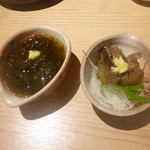 港町のモンキチ - 手摘み糸もずく酢＆船上沖漬け 2018.4月