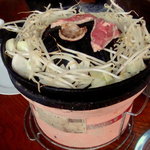 ひつじの小屋 - 炭火七輪で焼いていただきます