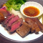 神戸牛 しゃぶしゃぶ おもき 離れ - 神戸牛ステーキ