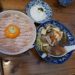 平目漬丼せんべい汁セット1,350円