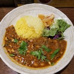 SPICY CURRY 魯珈 - いりことロビア豆のコランブ