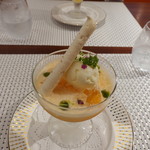 ビストロ ダイア - 生ローリエ香るパンナコッタ、宮崎産メロンのスープ仕立て