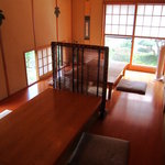 天毬 - 板張りの間（敷居を外し、最大12名まで可能）