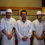 天毬 - 今回お世話になった親方（真ん中）とお弟子さん達